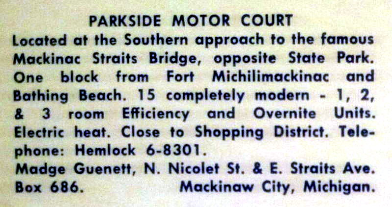 Parkside Inn (Parkside Motel) - Vintage Postcad (newer photo)